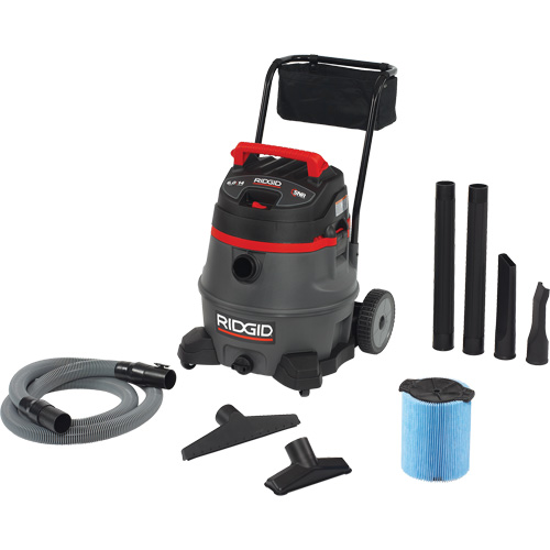NXT Industrial Vacuum with Cart, Wet-Dry, 6 HP, 14 US Gal. (53 Litres) EastCoast Offshore Supplies