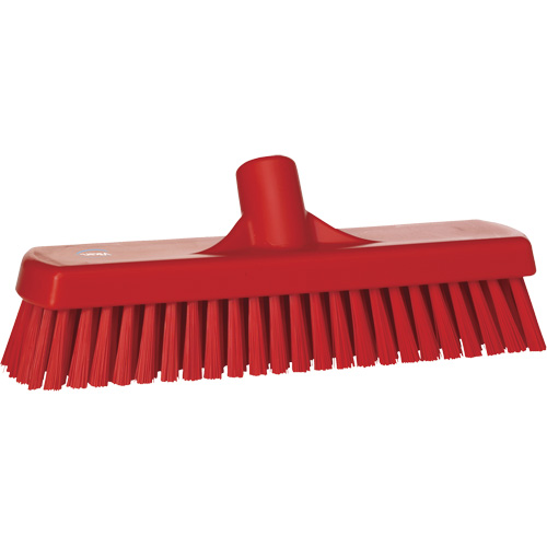 Deck & Wall Scrub Brush, Stiff Bristles, 12", Polyester, Red EastCoast Offshore Supplies