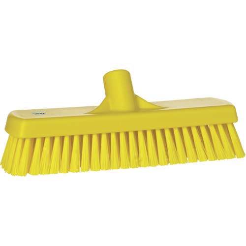 Brosse &agrave; r&eacute;curer pour planchers et murs, Crins Ferme, 12", Polyester, Jaune EastCoast Offshore Supplies