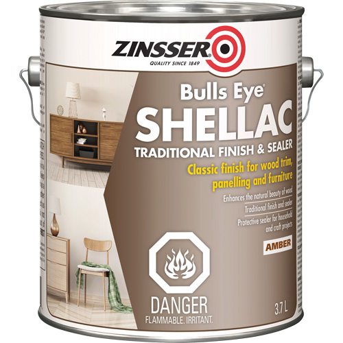 Zinsser&reg; Bulls Eye&reg; Shellac Sealer, Amber, 3.7 L EastCoast Offshore Supplies