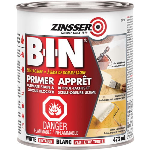 Appr&ecirc;t-scellant &agrave; base de gomme-laque B-I-N, 473 ml, Canette, Blanc teintable EastCoast Offshore Supplies