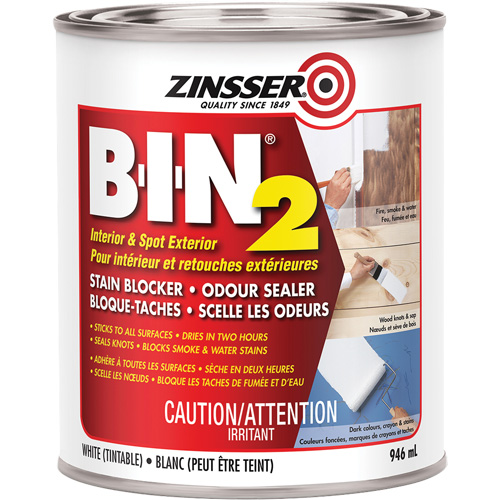 B-I-N&reg; 2 Primer, White, Very Flat, 946 ml, Can EastCoast Offshore Supplies