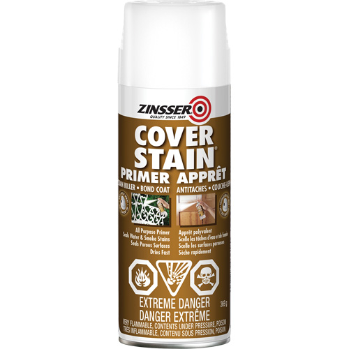 Scellant d'appr&ecirc;t &agrave; base d'huile Cover Stain, Canette a&eacute;rosol, Blanc EastCoast Offshore Supplies