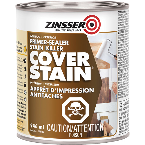 Scellant d'appr&ecirc;t &agrave; base d'huile Cover Stain, 946 ml, Canette, Blanc EastCoast Offshore Supplies