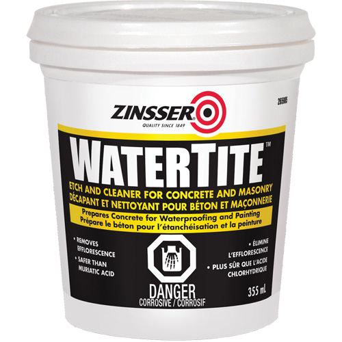 Produit nettoyant et de pr&eacute;paration du b&eacute;ton Zinsser Watertite EastCoast Offshore Supplies