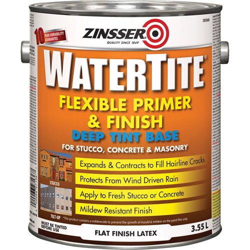 Watertite&reg; Weatherproof Flexible Primer & Finish, 3.55 L, Gallon, Deep Tint Base EastCoast Offshore Supplies