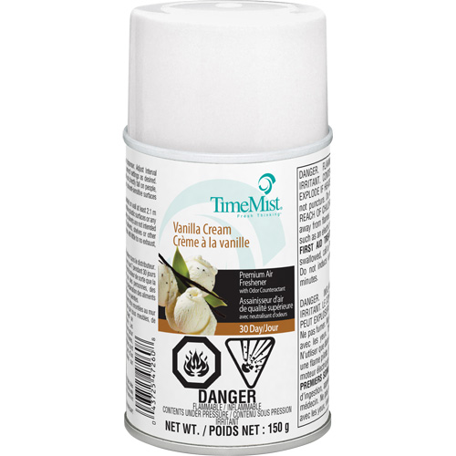 TimeMist&reg; Industrial Strength Air Freshener, Vanilla Cream, Aerosol Can/Cartridge EastCoast Offshore Supplies