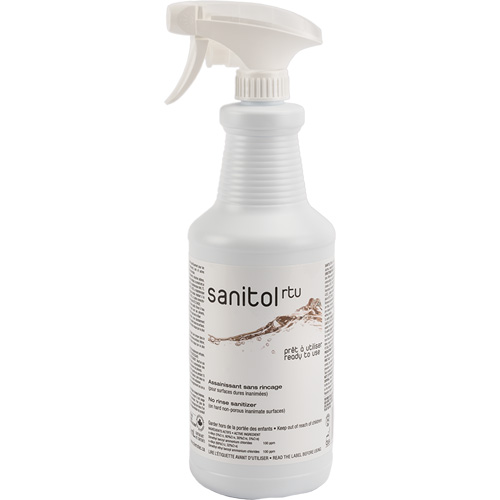 D&eacute;sinfectant et assainissant concentr&eacute; Sanitol, 950 ml, Bouteille &agrave; g&acirc;chette EastCoast Offshore Supplies