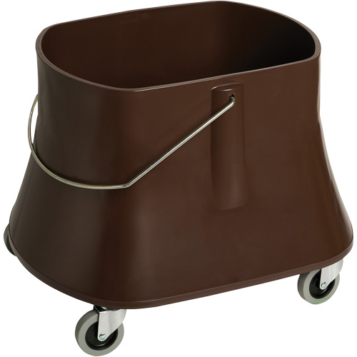 Seau pour vadrouille Champ, Capacit&eacute; de 10 gal. US (40 pintes), Brun EastCoast Offshore Supplies