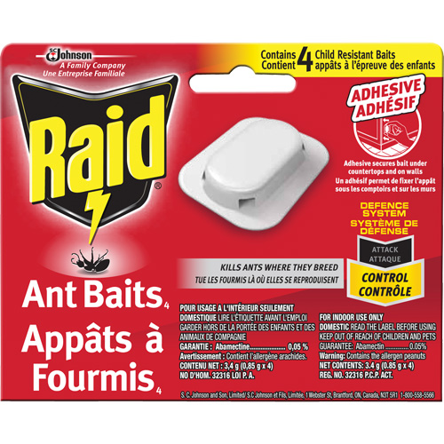 Raid&reg; Ant Bait Traps, 5" L x 6" W x 1" H EastCoast Offshore Supplies