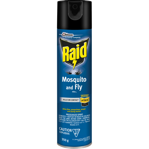 Raid&reg; Mosquito & Fly Killer, 350 g, Solvent Base EastCoast Offshore Supplies
