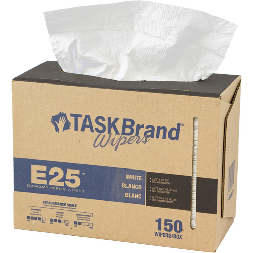 Essuie-tout &eacute;conomique &agrave; renfort tiss&eacute; TaskBrand E25, Tout usage, 16-3/4" lo x 9-3/4" la EastCoast Offshore Supplies
