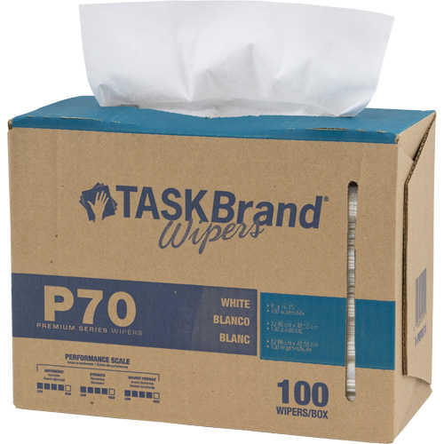 TaskBrand&reg; P70 Premium Series Wipers, Heavy-Duty, 16-3/4" L x 8-1/4" W EastCoast Offshore Supplies