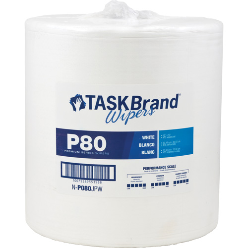 Chiffons de premi&egrave;re qualit&eacute; P80 TaskBrand, Robuste, 13" lo x 12" la EastCoast Offshore Supplies