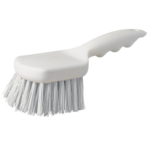 Short Handle Pot Brush, 9" L, Polypropylene Bristles, White EastCoast Offshore Supplies