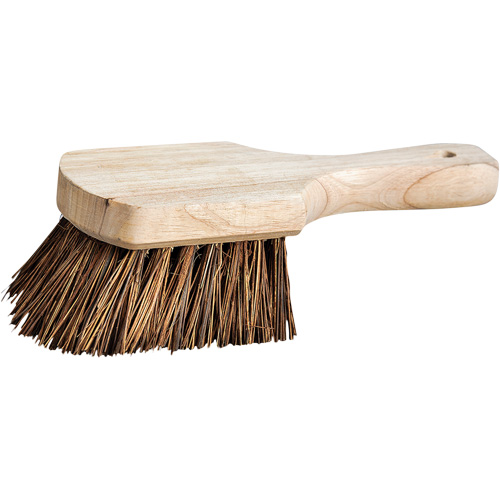 Short Handle Pot Brush, Stiff Bristles, 9" Long, Brown EastCoast Offshore Supplies