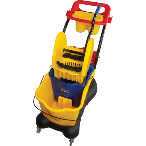 Multifunctional Mop Trolley, Down Press, 9.5 US Gal.(38 Quart), Yellow EastCoast Offshore Supplies