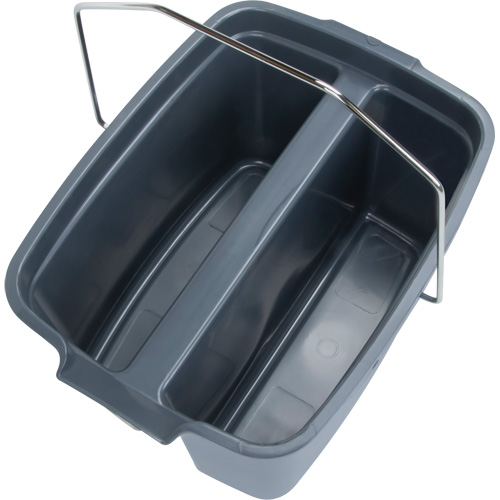 Dual Compartment Bucket, 4.75 US Gal. (19 qt.) Capacity, Grey EastCoast Offshore Supplies