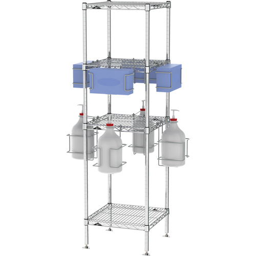PPE Sanitizing Tree with Shelves EastCoast Offshore Supplies