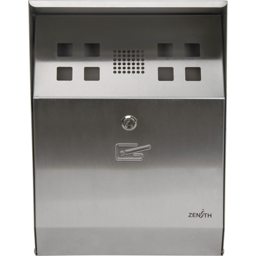 Smoking Receptacle, Wall-Mount, Stainless Steel, 1.6 Litres Capacity, 13-4/5" Height EastCoast Offshore Supplies