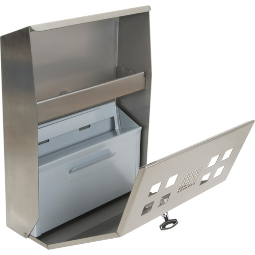 Smoking Receptacle, Wall-Mount, Stainless Steel, 1.6 Litres Capacity, 13-4/5" Height EastCoast Offshore Supplies