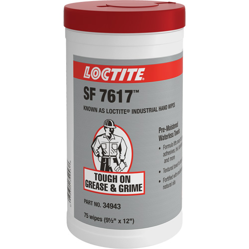 SF 7617 Industrial Hand Wipes, 75 Wipes, 12" x 9-1/2" EastCoast Offshore Supplies