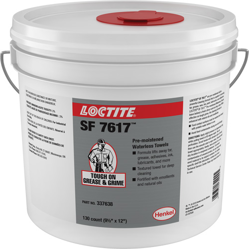 Essuie-mains industriels SF 7617, 130 lingettes, 12" x 9-1/2" EastCoast Offshore Supplies
