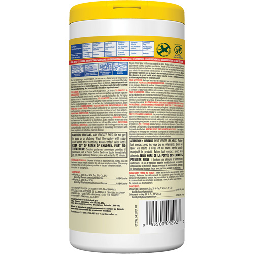 Lingettes d&eacute;sinfectantes, 75 lingettes EastCoast Offshore Supplies