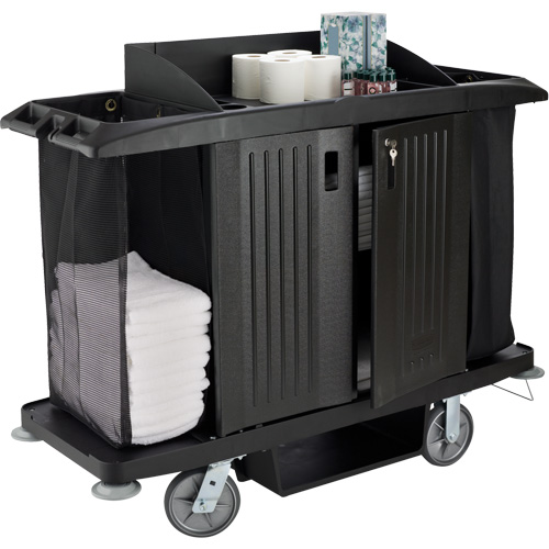 Executive Full-Size Housekeeping Cart with Doors EastCoast Offshore Supplies