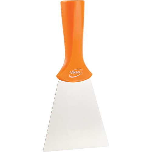 Grattoir en acier inoxydable avec poign&eacute;e montable sur manche, Orange, 4" la x 8" lo EastCoast Offshore Supplies