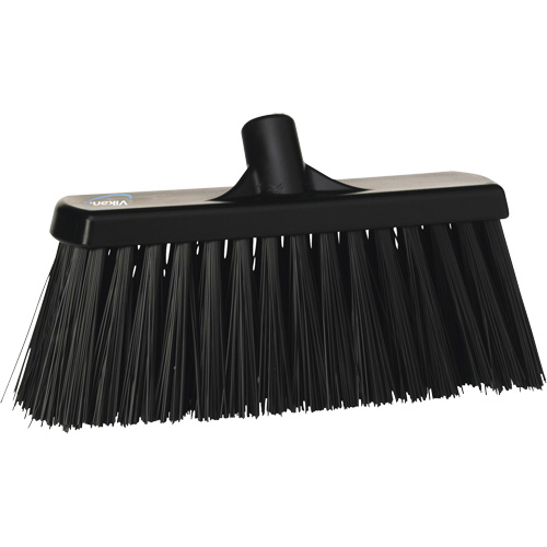 Heavy-Duty Push Broom, Stiff Bristles, 13", Polyester, Black EastCoast Offshore Supplies