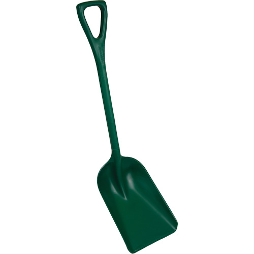One-Piece Metal Detectable Shovel, 10" x 14" Blade, 37-1/2" Length, Plastic, Green EastCoast Offshore Supplies