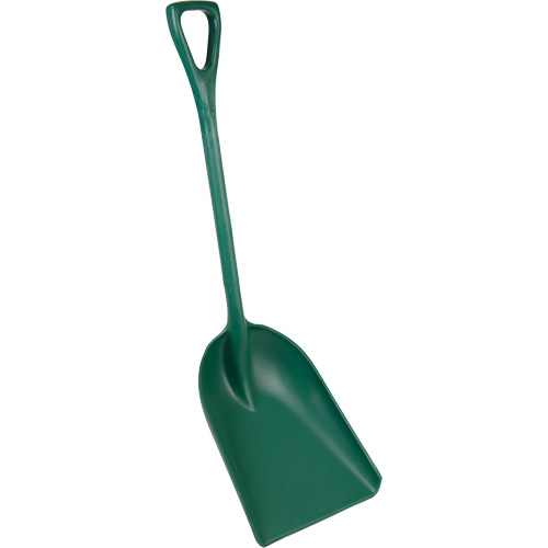 One-Piece Metal Detectable Shovel, 13-3/4" x 17" Blade, 42-1/2" Length, Plastic, Green EastCoast Offshore Supplies