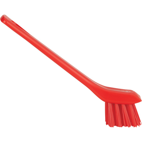 Brosse avec rebord grattoir, Soies Ferme, Longueur de 6", Rouge EastCoast Offshore Supplies