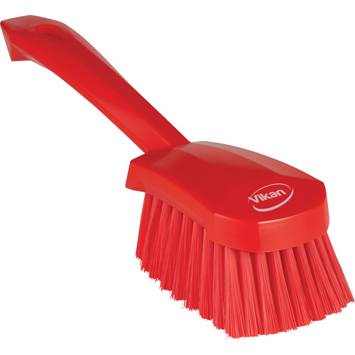 Short-Handled Washing Brush, Soft Bristles, 10-1/2" Long, Red EastCoast Offshore Supplies
