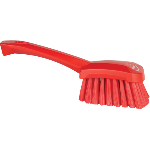 Short-Handled Washing Brush, Soft Bristles, 10-1/2" Long, Red EastCoast Offshore Supplies