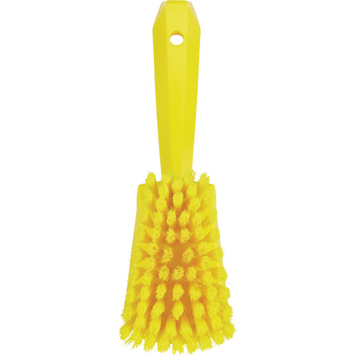 Short-Handled Washing Brush, Soft Bristles, 10-1/2" Long, Yellow EastCoast Offshore Supplies