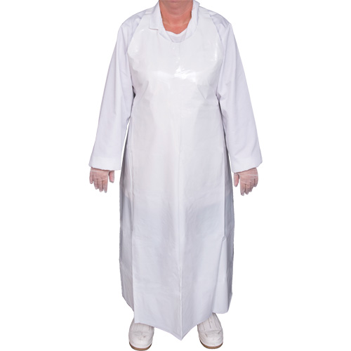 Top Dog 8 Mil. Apron, Polyurethane, 45" L x White EastCoast Offshore Supplies