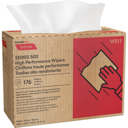 Pro Tuff-Job&reg; High Performance Spunlace Wipers, All-Purpose, 12-1/2" L x 9-1/4" W EastCoast Offshore Supplies