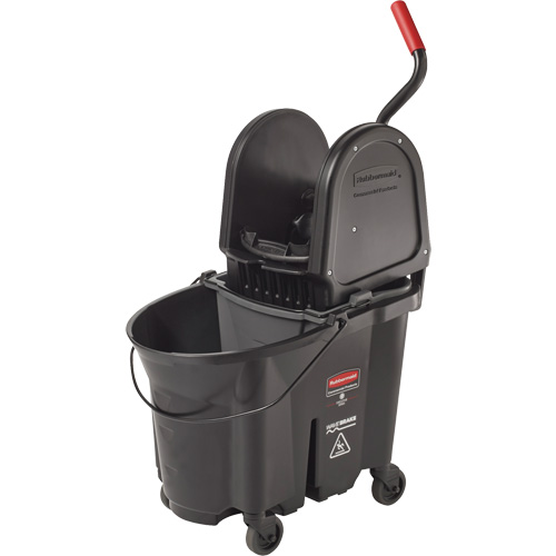 Seau et essoreuse Wavebrake, Pression vers le bas, 8,75 gal. US (35 pintes), Noir EastCoast Offshore Supplies