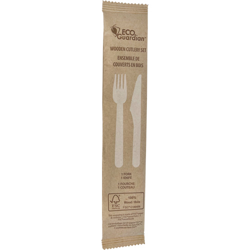 Ensemble de coutellerie en bois fourchette & couteau EastCoast Offshore Supplies