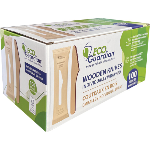 Individually Wrapped Wooden Knives EastCoast Offshore Supplies
