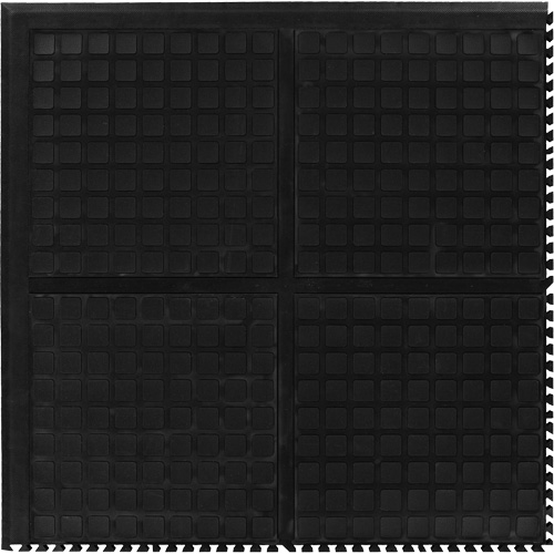 Tuile de centre modulaire Hog Heaven III Comfort, Ondul&eacute;, 3' x 3' x 3/4", Noir, Nitrile EastCoast Offshore Supplies
