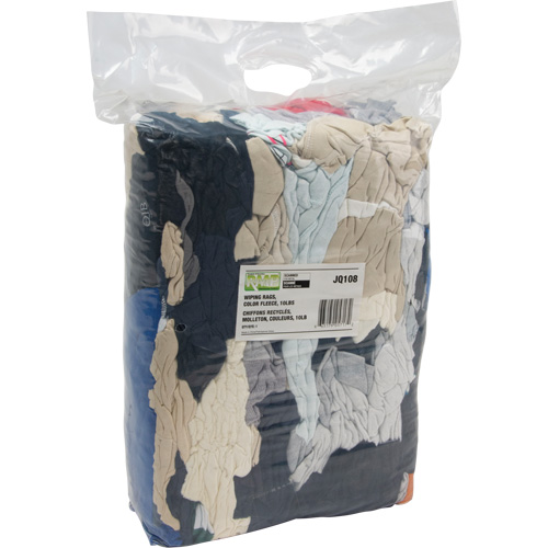 Recycled Material Wiping Rags, Fleece, Mix Colours, 10 lbs. EastCoast Offshore Supplies