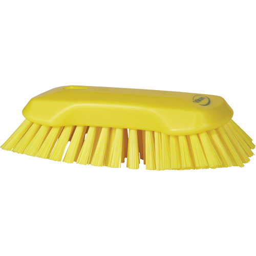 Hand Brush, Extra Stiff Bristles, 9-1/10" Long, Yellow EastCoast Offshore Supplies