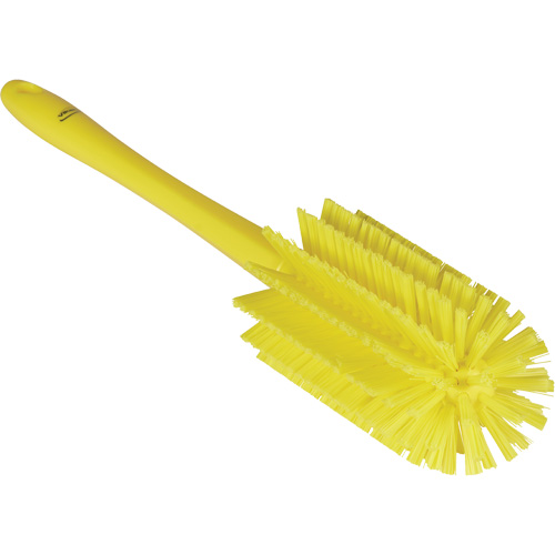 Medium Brush with Handle, Stiff Bristles, 17" Long, Yellow EastCoast Offshore Supplies