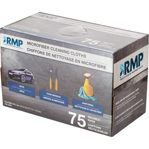 Chiffons lavables pour le nettoyage, Microfibre, Blanc EastCoast Offshore Supplies