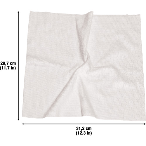 Chiffons lavables pour le nettoyage, Microfibre, Blanc EastCoast Offshore Supplies