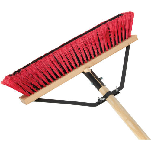 Balai-brosse &agrave; manche renforc&eacute;, 18", Moyen, Soies PVC EastCoast Offshore Supplies