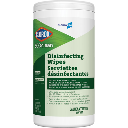 Lingettes d&eacute;sinfectantes EcoClean, 75 lingettes EastCoast Offshore Supplies
